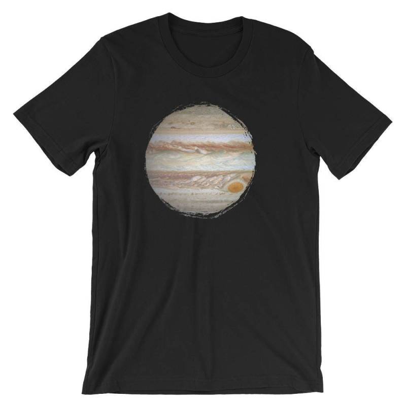Jupiter Und Seine Geschrumpfte Große Rote Fleck Cool Unisex Shirt | Wirbelnden Anti-Zyklon Sturm Space Teleskop T-Shirt Beste Geschenk-Kurzarm von FreshDressedTees