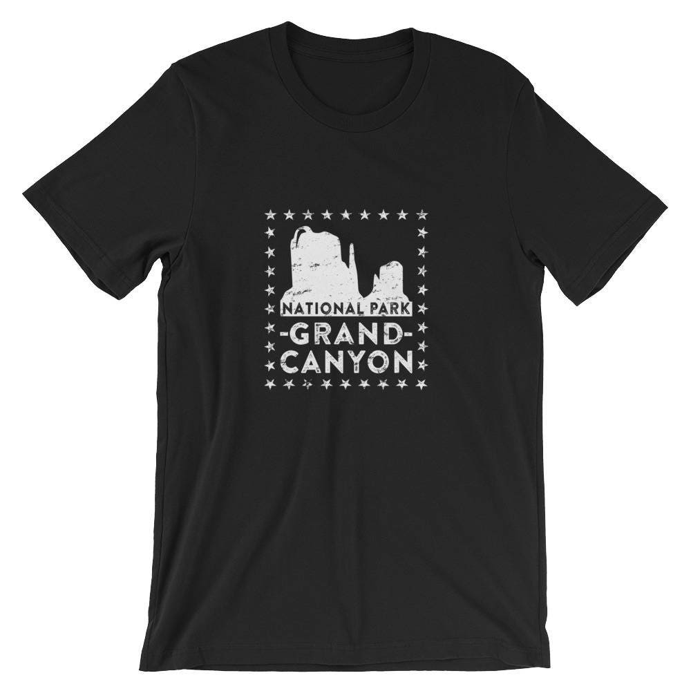 Nationalpark Grand Canyon Usa Sterne Rahmen Unisex Shirt | Arizona Wandern Liebhaber Cool Souvenir T-Shirt Sonnenaufgang Und Sonnenuntergang von FreshDressedTees
