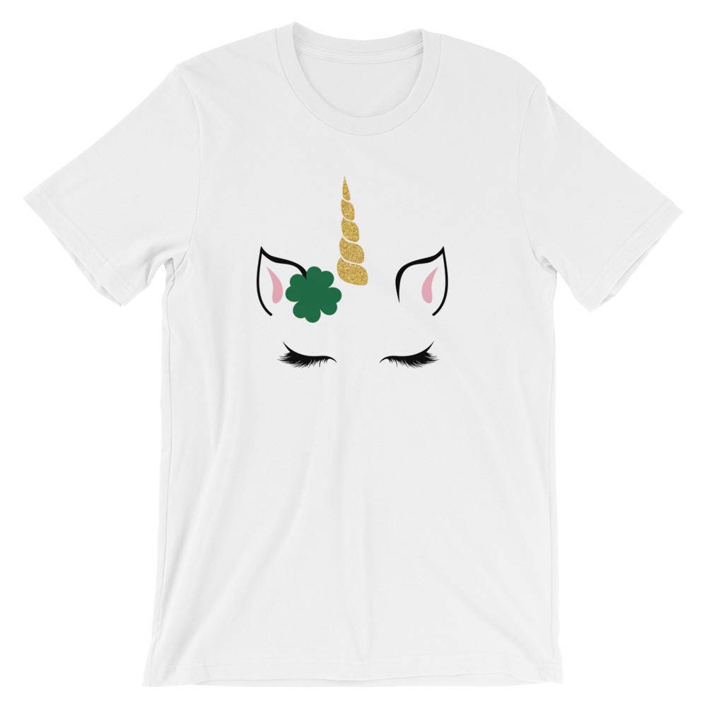 Niedliche Einhorn St. Patricks Tag Lustige Unisex Shirt | Kleeblatt-Irish Trinken Irland Urlaub T-Shirt Beste Geschenk Kurzarm-T-Shirt von FreshDressedTees