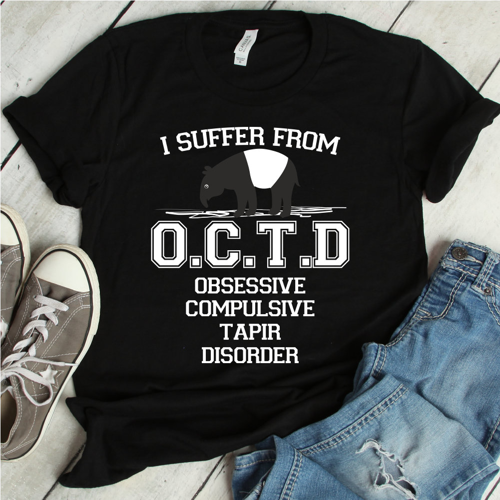 Obsessive Zwanghaften Tapir Unordnung T-Shirt | Tapir, T-Shirt, Hemd, Tapirus, Tapir-Shirt, Tshirt, Reiter Baby-Tapir von FreshDressedTees