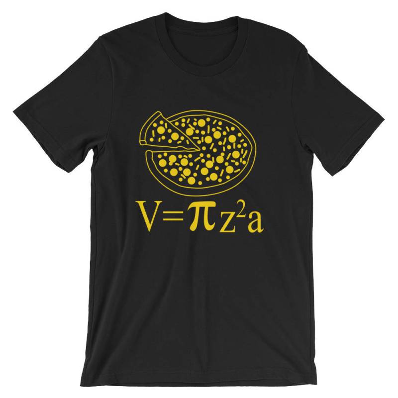 Pizza Pi Tag Nerd Wissenschaft Geek Math Zeichen Shirt | Mathematik Algebra Symbol Wortspiel Humor T-Shirt Liebhaber Cool Kurzarm Unisex von FreshDressedTees