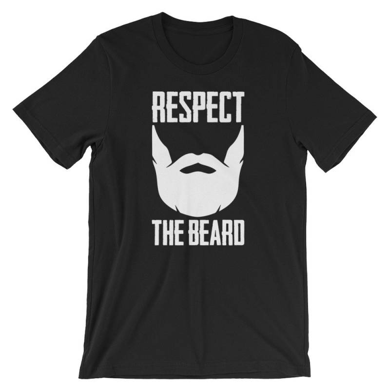 Respect The Beard T-Shirt | Lustige Goatee Grafik Bartneuheit T-| Kurzärmeliges Unisex-T-Shirt Bärtchen Pride Shirt Bartmann Liebhaber von FreshDressedTees