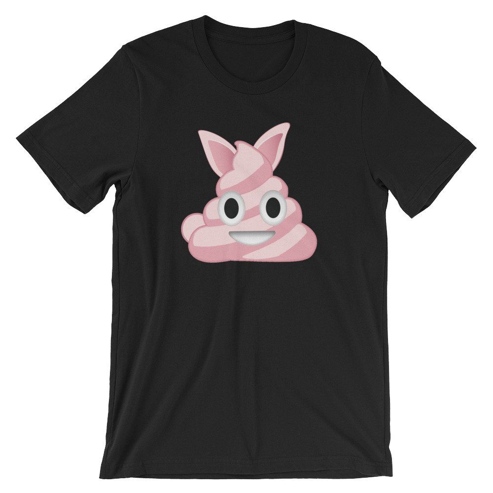 Rosa Poop Emoji Ostern Hase Süße Unisex Shirt | Lustige Pascha Urlaub Feier Coole T-Shirt Beste Souvenir Kurzarm-T-Shirt von FreshDressedTees