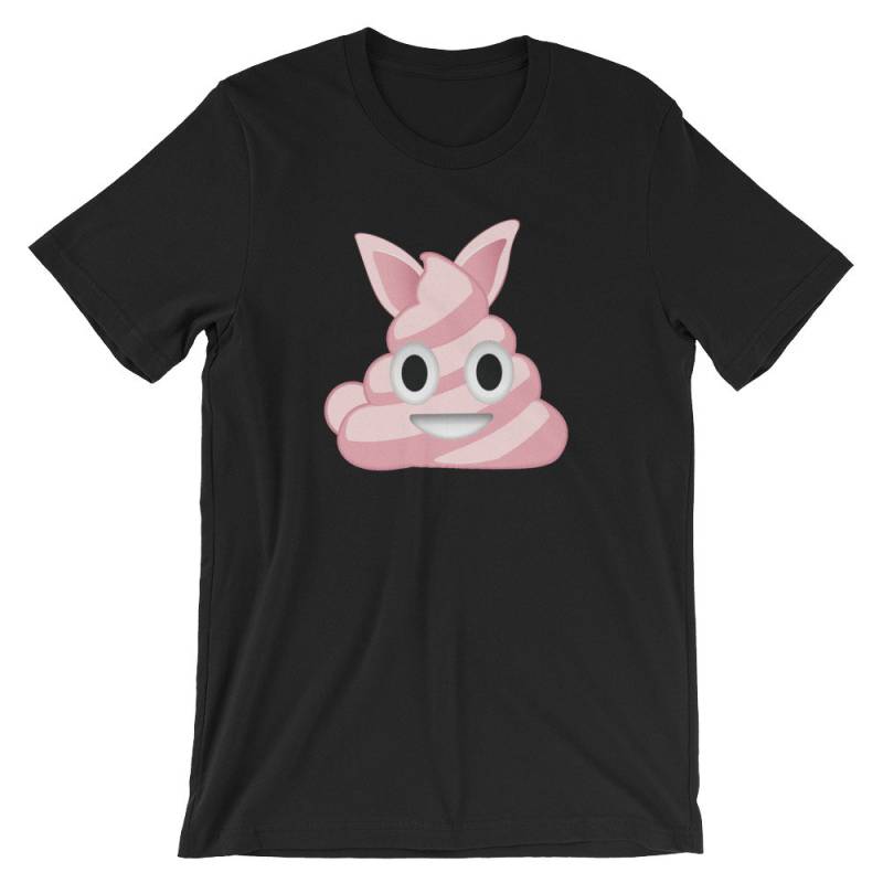 Rosa Poop Emoji Ostern Hase Süße Unisex Shirt | Lustige Pascha Urlaub Feier Coole T-Shirt Beste Souvenir Kurzarm-T-Shirt von FreshDressedTees