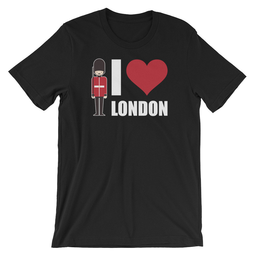 Royal Guard I Love London Cooles Unisex Shirt | Great Britain Uk Soldier Pride Lustiges Humor T-Shirt Bestes Souvenir Kurzärmeliges von FreshDressedTees