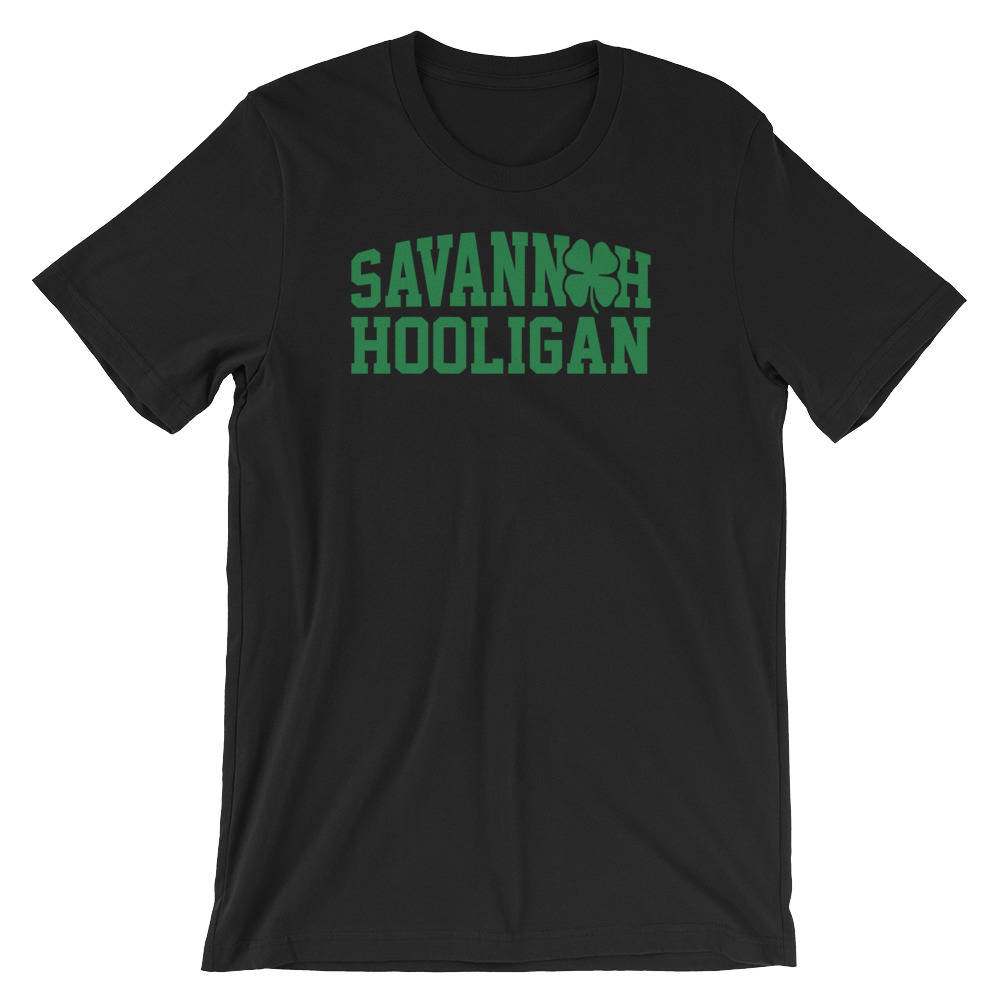 Savannah Hooligan Grüne Kleeblatt St. Patricks Tag Unisex T-Shirt | Lustige Stadt Parade 2018 Irish Irland Urlaub Shirt Beste Geschenk von FreshDressedTees