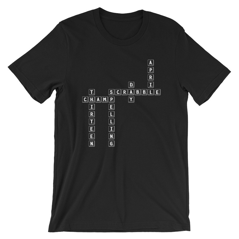 Scrabble Tag April Dreizehn Rechtschreibung Champ Cool Unisex-Shirt | Lustige Kreuzworträtsel Spiel Spieler Wettbewerb T-Shirt Beste Souvenir-Kurzarm von FreshDressedTees