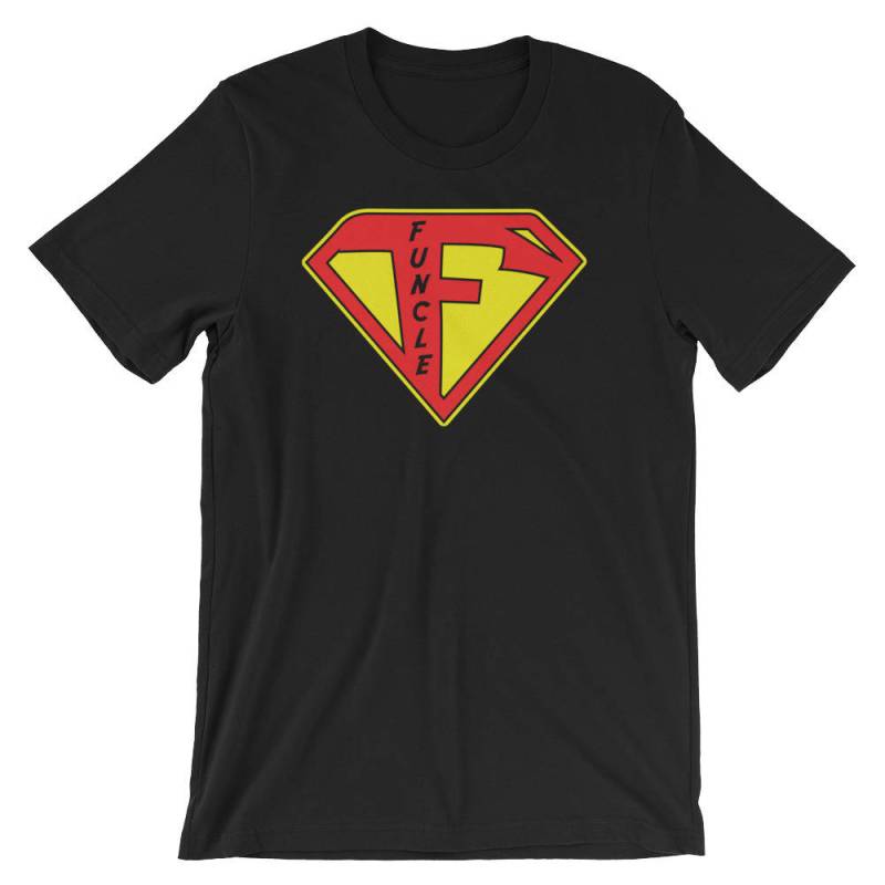 Super Funcle Geiles T-Shirt | Cooles Superhelden Onkel Stolz Mens Spaß Party Kostüm Idee Neues Superhelden-Outfit von FreshDressedTees