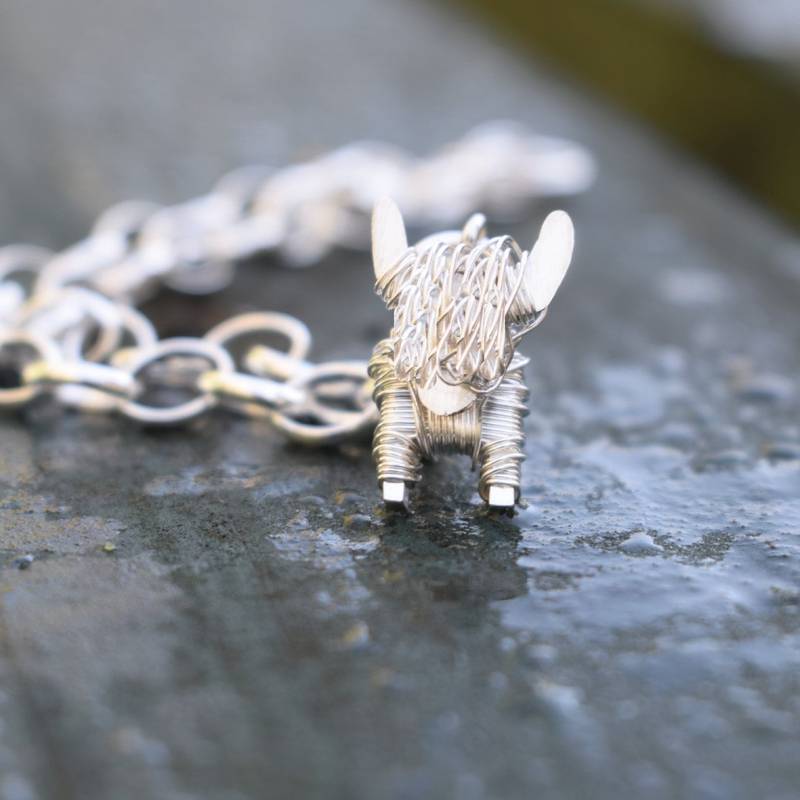 sterling Silber Highland Kuh Bettelarmband Handgemachter Schmuck Geschenk sterling Silber Highland Kuh Bettelarmband Handgemachter Schmuck Geschenk von FreshFleeces