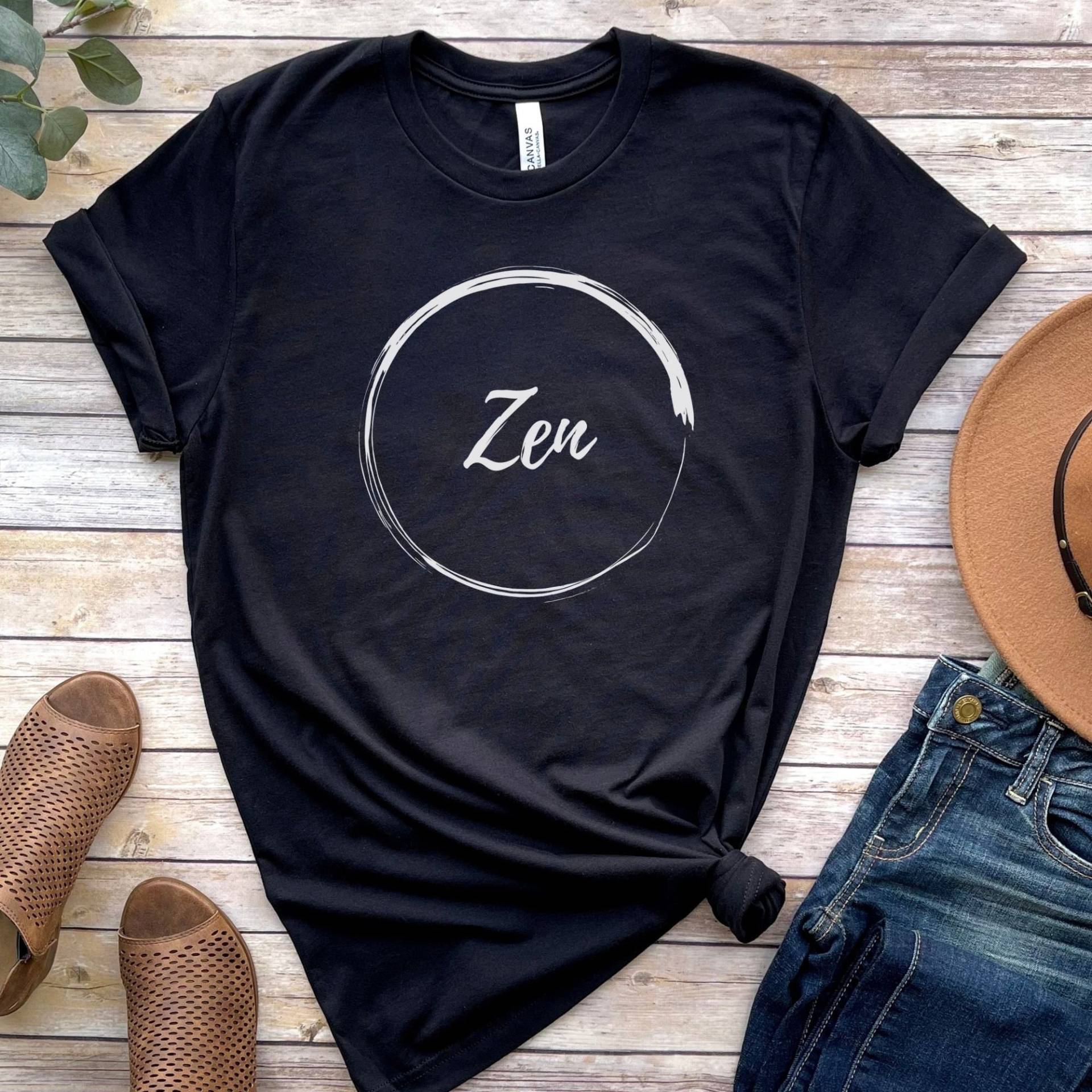 Zen-T-Shirt, Zen-Shirt, Yoga-Shirt, Meditation-Shirt Zen-Designs, Zen-Shirt Für Frauen, Männer, Gute Stimmung T-Shirt, Damen T-Shirt von FreshMerchDesigns