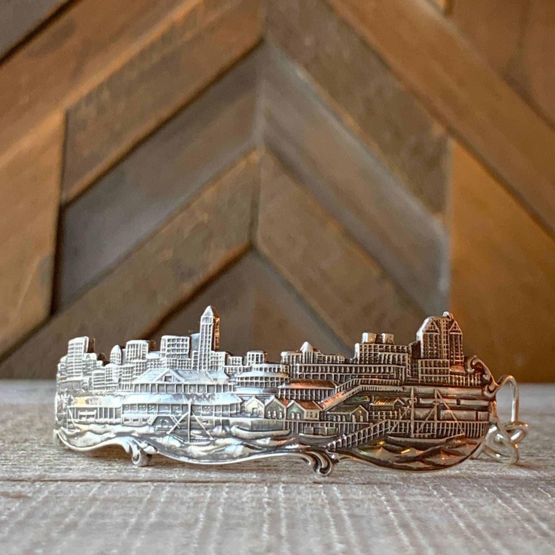 Silber Löffel Armband, City Scape, Chicago, New York, Pittsburg, Detroit, San Francisco, Boston, Orleans, Atlantic von FreshMintCoinJewelry