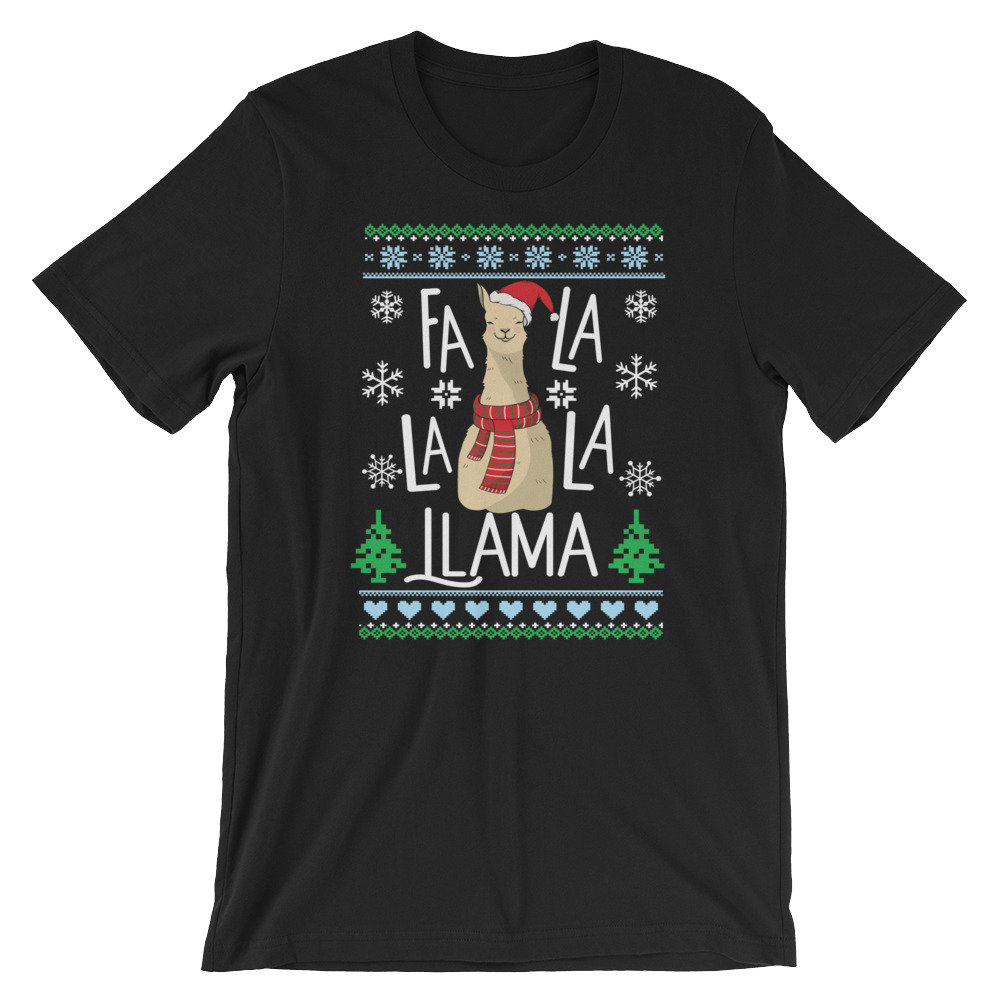 Fa La Lama Shirt, Fa Weihnachten Pullover Stil Lllama Weihnachten-Alpaka-Shirt, Lama-Liebhaber von FreshOutlookArt