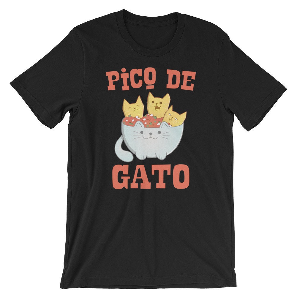 Lustige Katzen-Shirt, Katzenliebhaber Geschenk, Niedlichen Kätzchen Shirt, Pico De Gato Nacho-Liebhaber, Kawaii Kitty Katze Wortspiele T von FreshOutlookArt