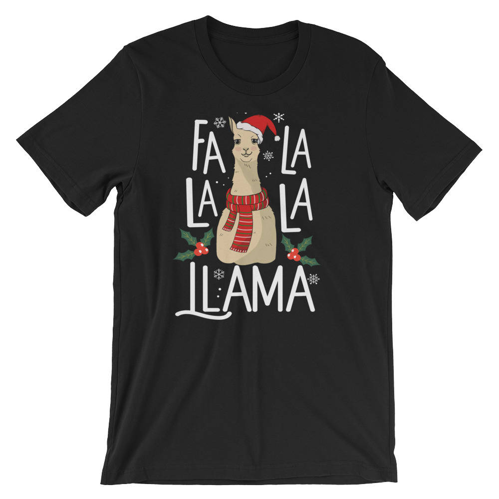 Lustige Weihnachts-Song-Shirt, Nette Lustige Santa Alpaka-Shirt, Weihnachten Lama, Lama Weihnachten, Fa La Shirt, Lama-Liebhaber von FreshOutlookArt