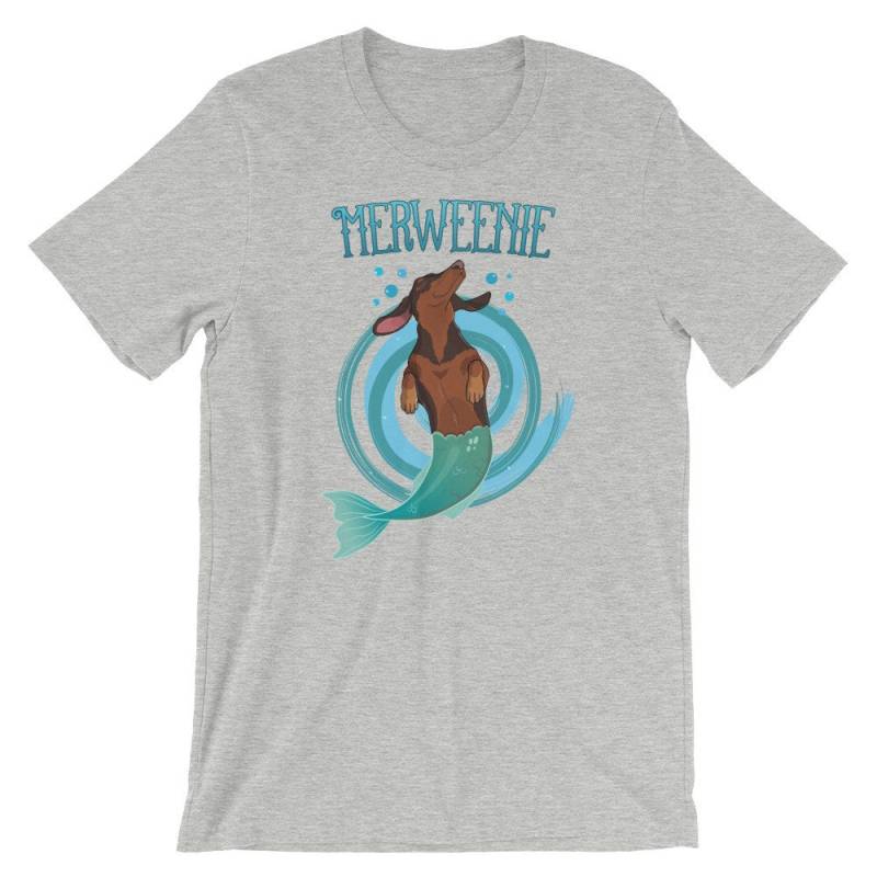 Merweenie Meerjungfrau Dackel Shirt, Dackel-Liebhaber, Geschenk, Wiener Hundeshirt, Weener Lustige Dackel-T-Shirt von FreshOutlookArt