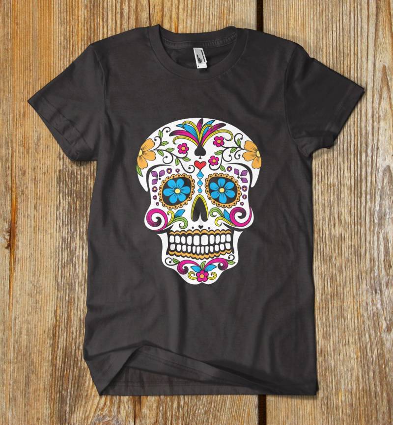 Zuckerschädel-T-Shirt. Ein Einzigartigesweihnachtsgeschenk von FreshThredz
