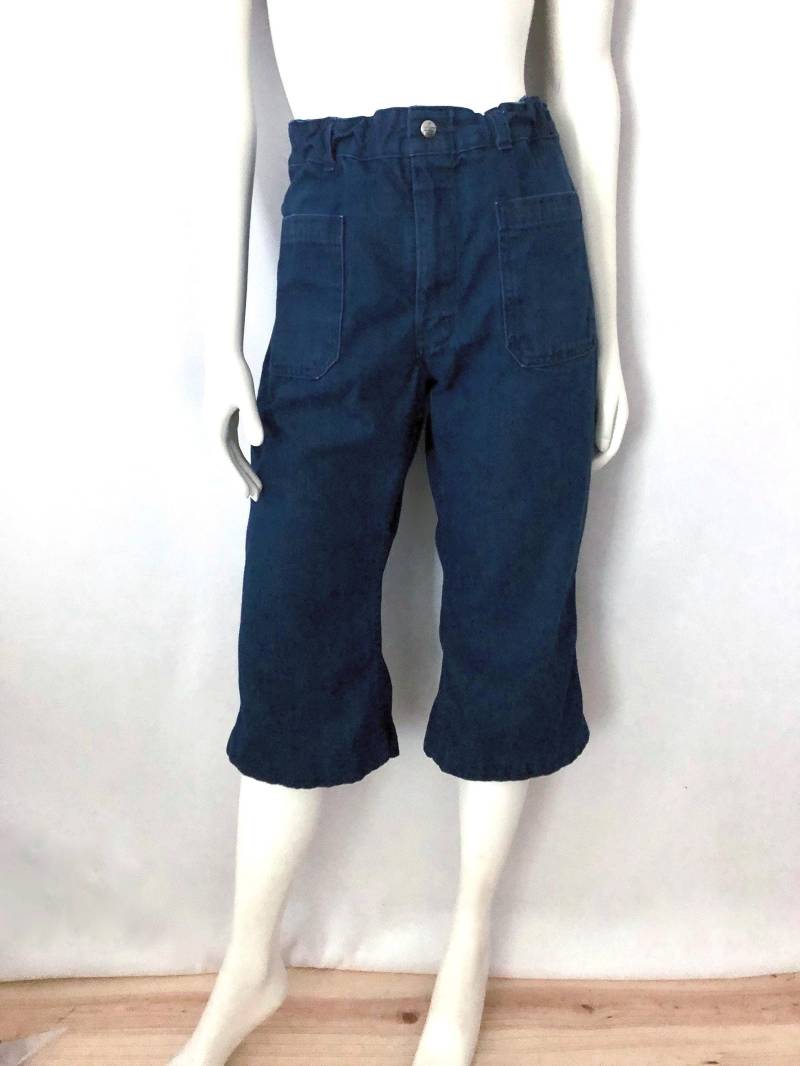 90's Seefahrer Matrose, Cropped Jeans, Dark Wash, Hoch Tailliert, Denim | W26-33 von Freshandswanky
