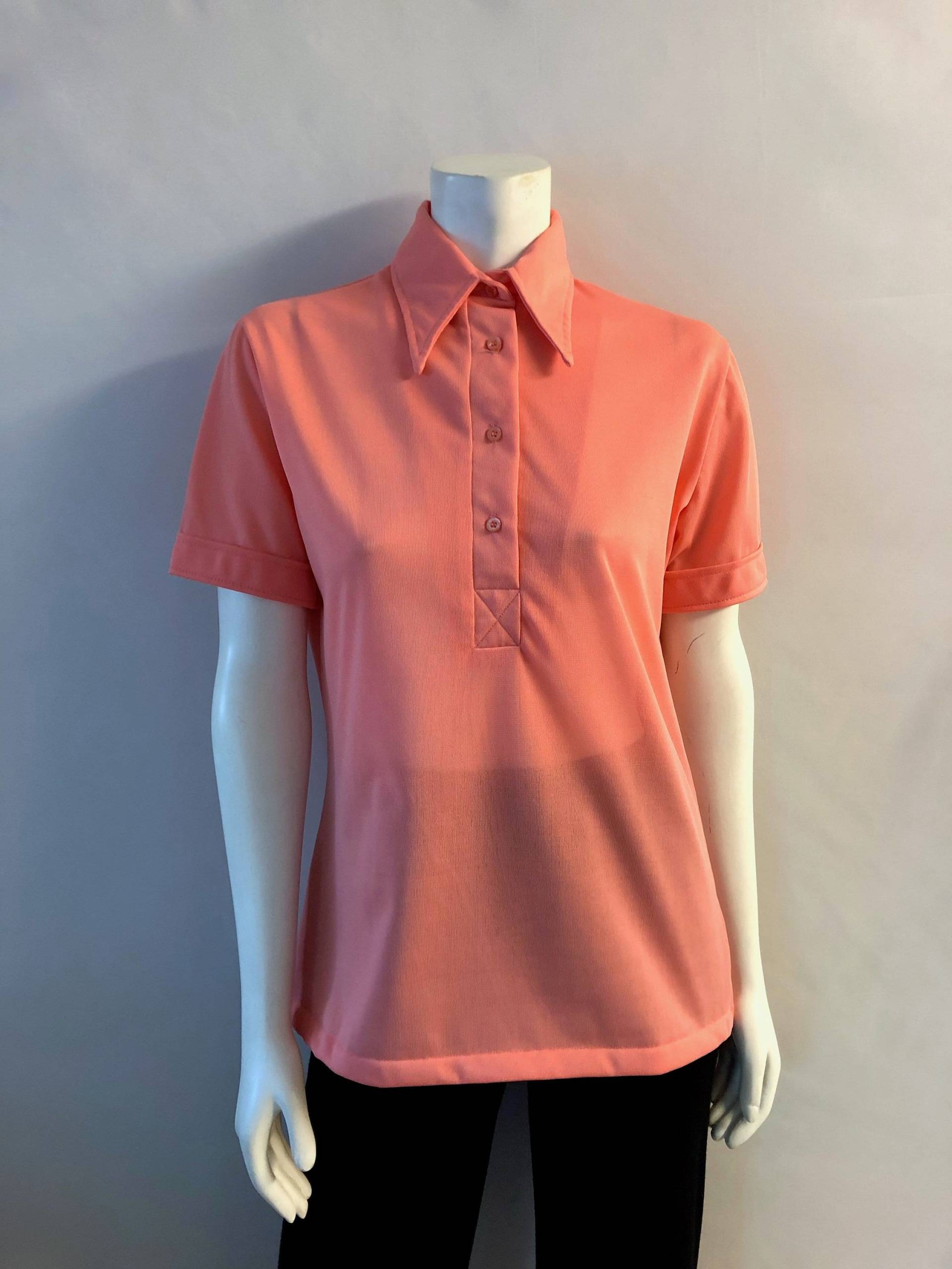 60's Peach, Bluse, Kurzarm Von White Stag | L 60's Peach, Bluse, Kurzarm Von White Stag | L von Freshandswanky