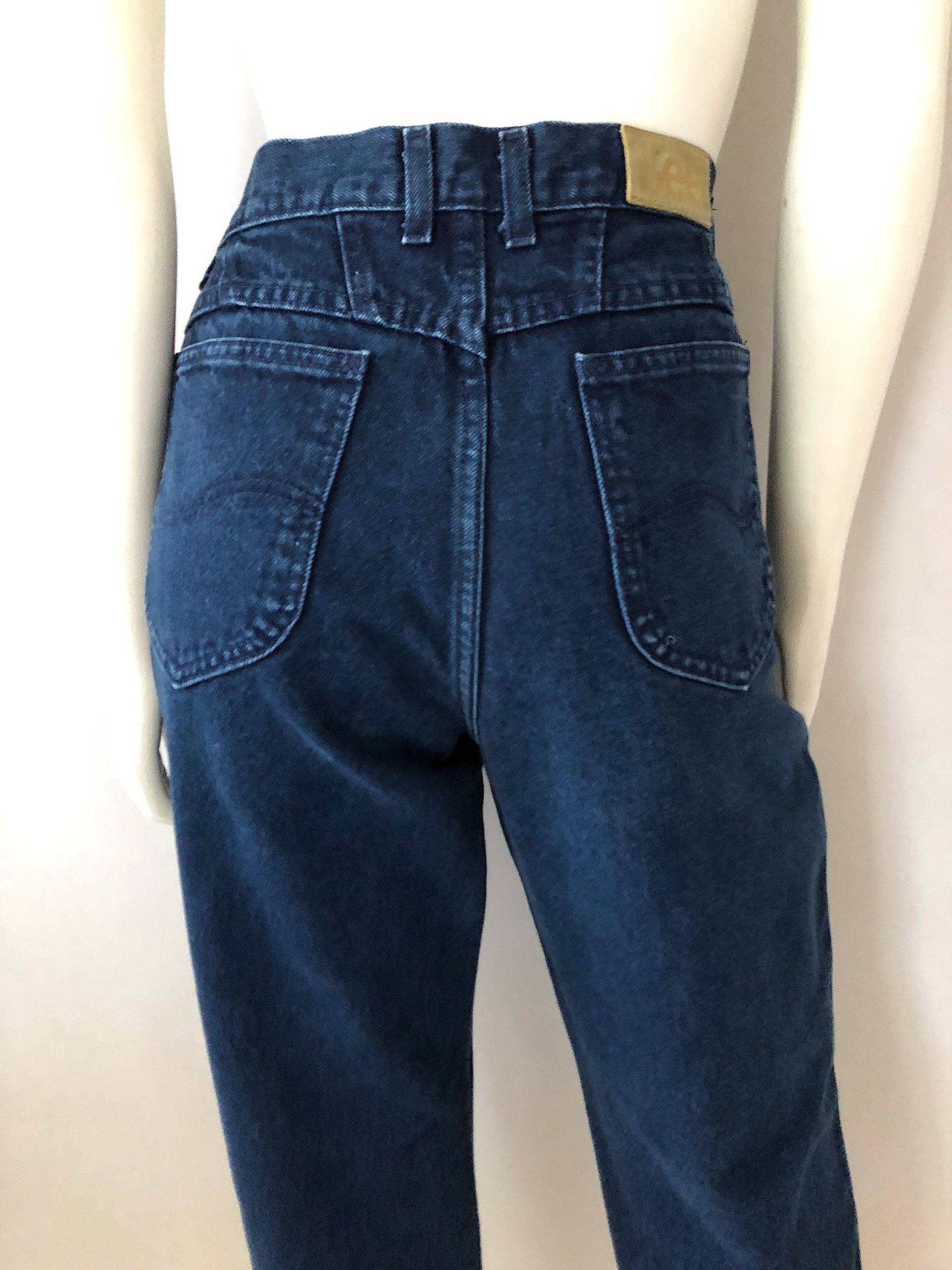 80Er Lee Jeans, High Waisted, Marineblau, Denim | L 80Er Lee Jeans, High Waisted, Marineblau, Denim | L von Freshandswanky