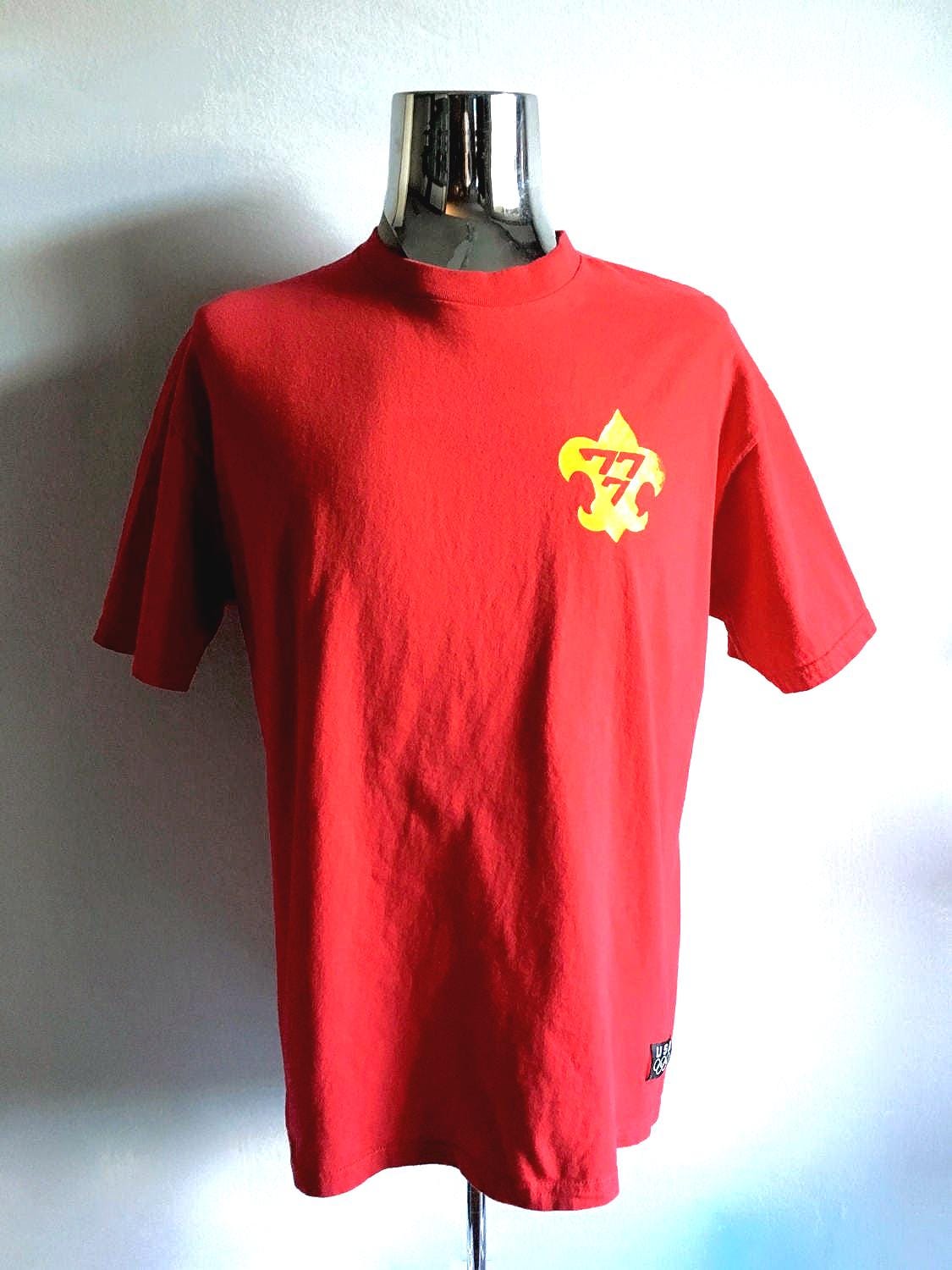 80's Olympiade Usa, T-Shirt, Rot, Gelb, Kurzarm | xl 80's Olympiade Usa, T-Shirt, Rot, Gelb, Kurzarm | xl von Freshandswanky