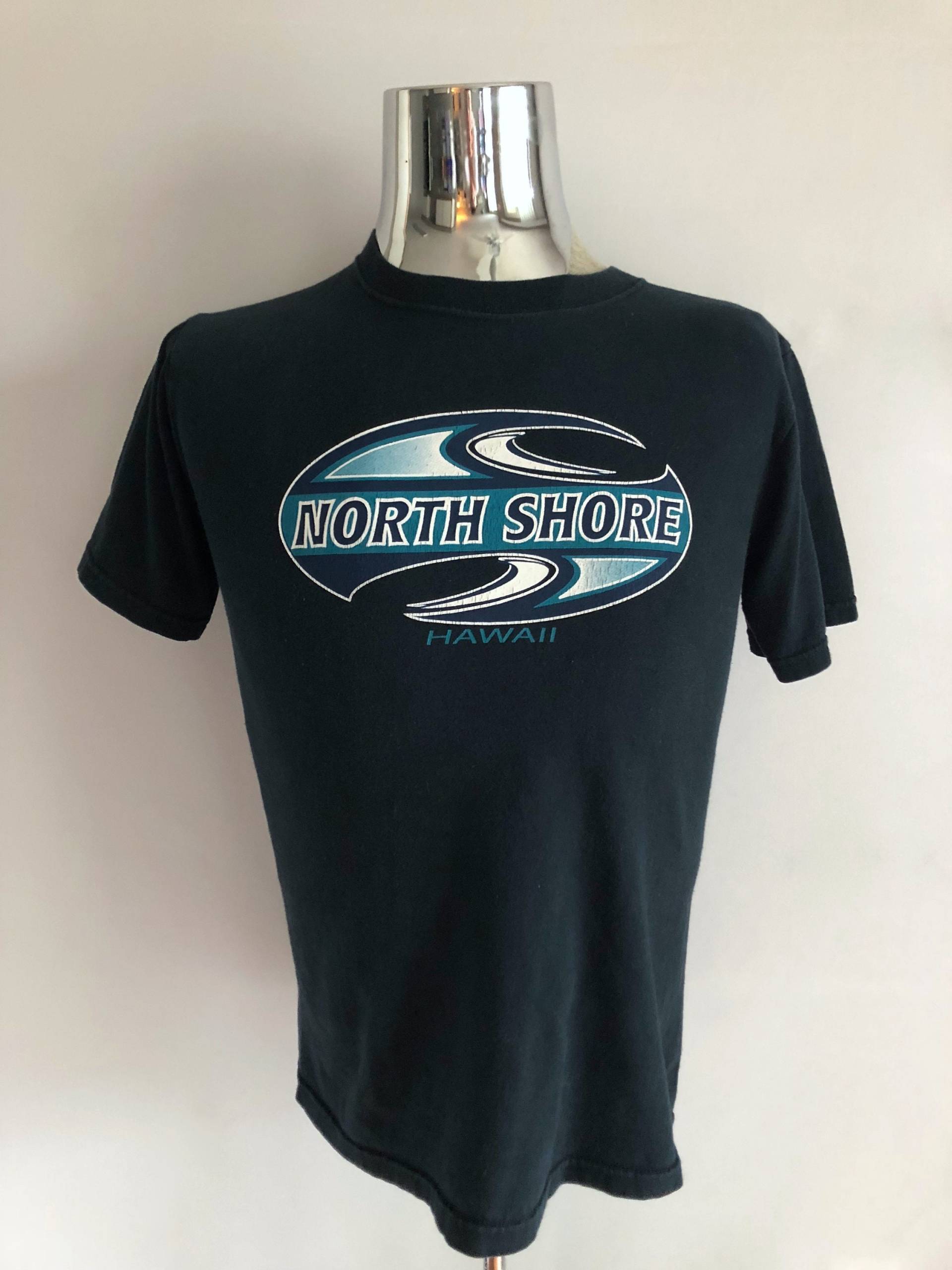 90's North Shore T-Shirt, Schwarz, Kurzarm | S 90's North Shore T-Shirt, Schwarz, Kurzarm | S von Freshandswanky