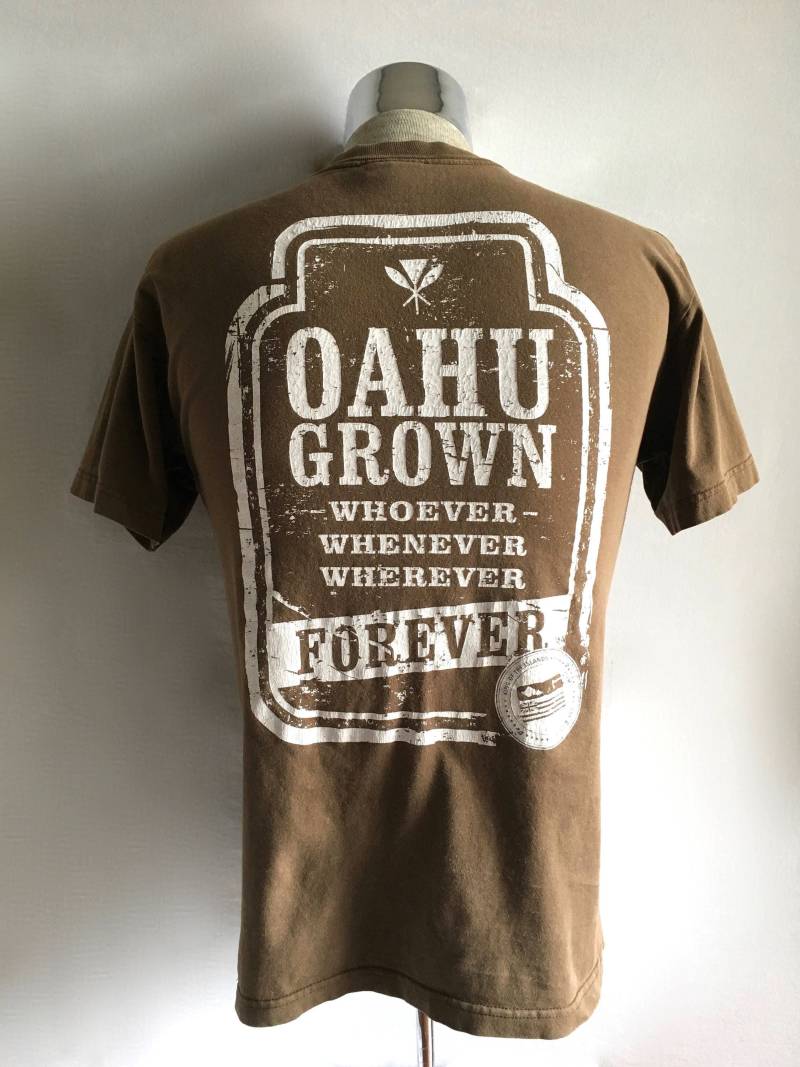 90's Oahu, T Shirt, Braun, Kurzarm | M 90's Oahu, T Shirt, Braun, Kurzarm | M von Freshandswanky