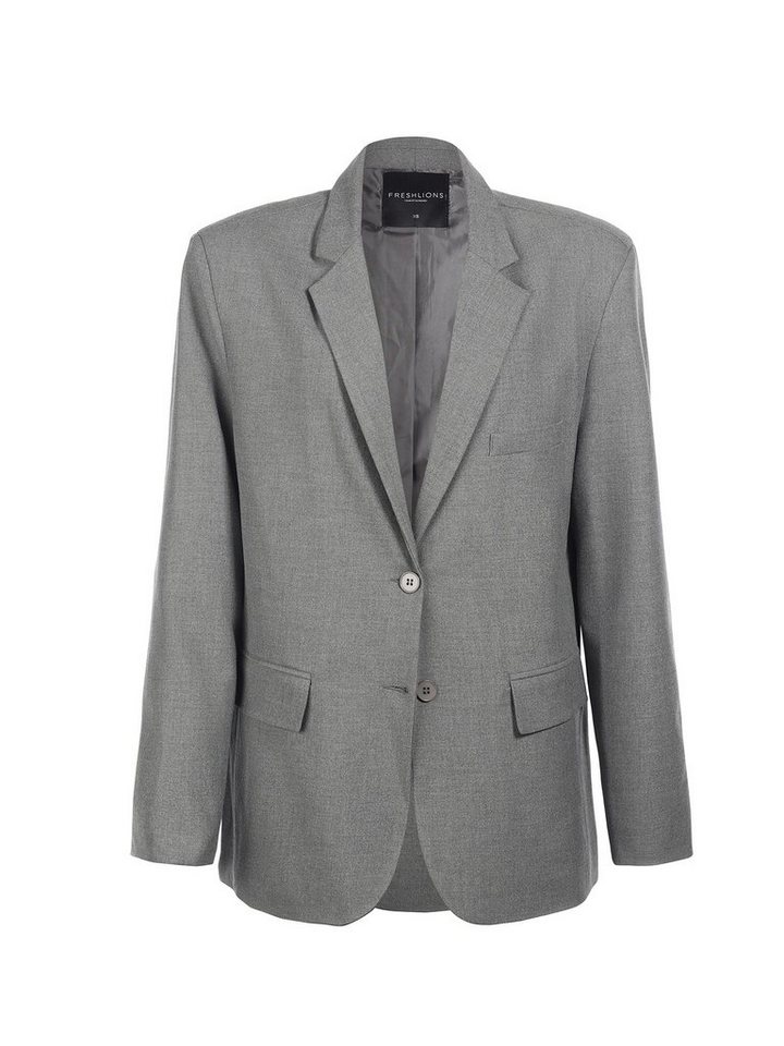 Freshlions Longblazer Freshlions Lockerer Blazer Grau M von Freshlions