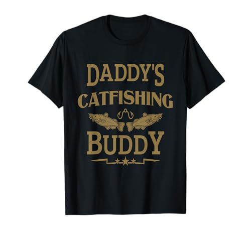 Daddy's Catfishing Buddy Catfish Catfisher Kids Catfisher Fisherman T-Shirt Daddy's Catfishing Buddy Catfish Catfisher Kids Catfisher Fisherman T-Shirt von Freshwater Fish Flathead Fishing Angler Fishing