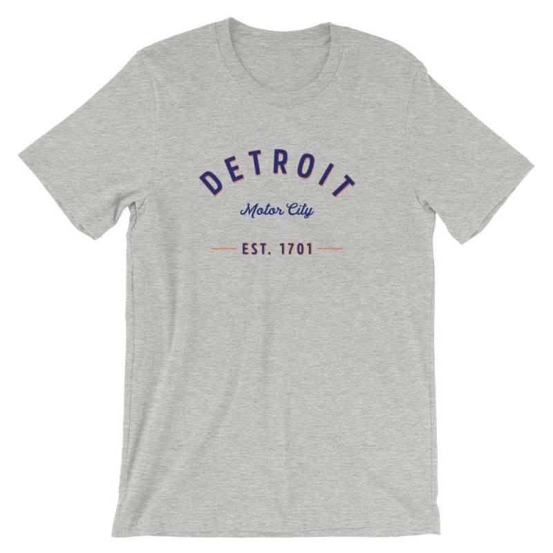 Detroit Motor City T-Shirt | Mi Graue Hemden Geschenke Für Ihn Tigers Fan Michigan Pride Detroit Motor City T-Shirt | Mi Graue Hemden Geschenke Für Ihn Tigers Fan Michigan Pride von FreshwaterAndForest