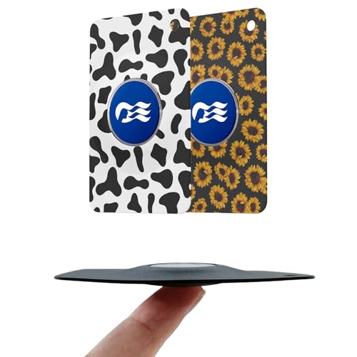 Prinzessinnen-Medaillon-Halter, Karte, Silikon, Prinzessinnen-Kreuzfahrt-Essentials, langlebiges Zubehör für Geldbörse, Geldbörse, passend für 2025 Medaillon (Kuh und Sonnenblume) von Fretime