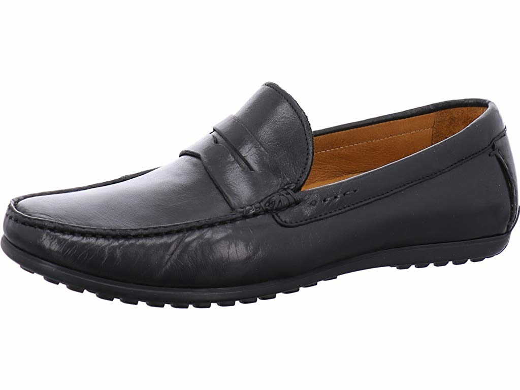 male Klassische Slipper schwarz Mokassin 45 von Fretz Men