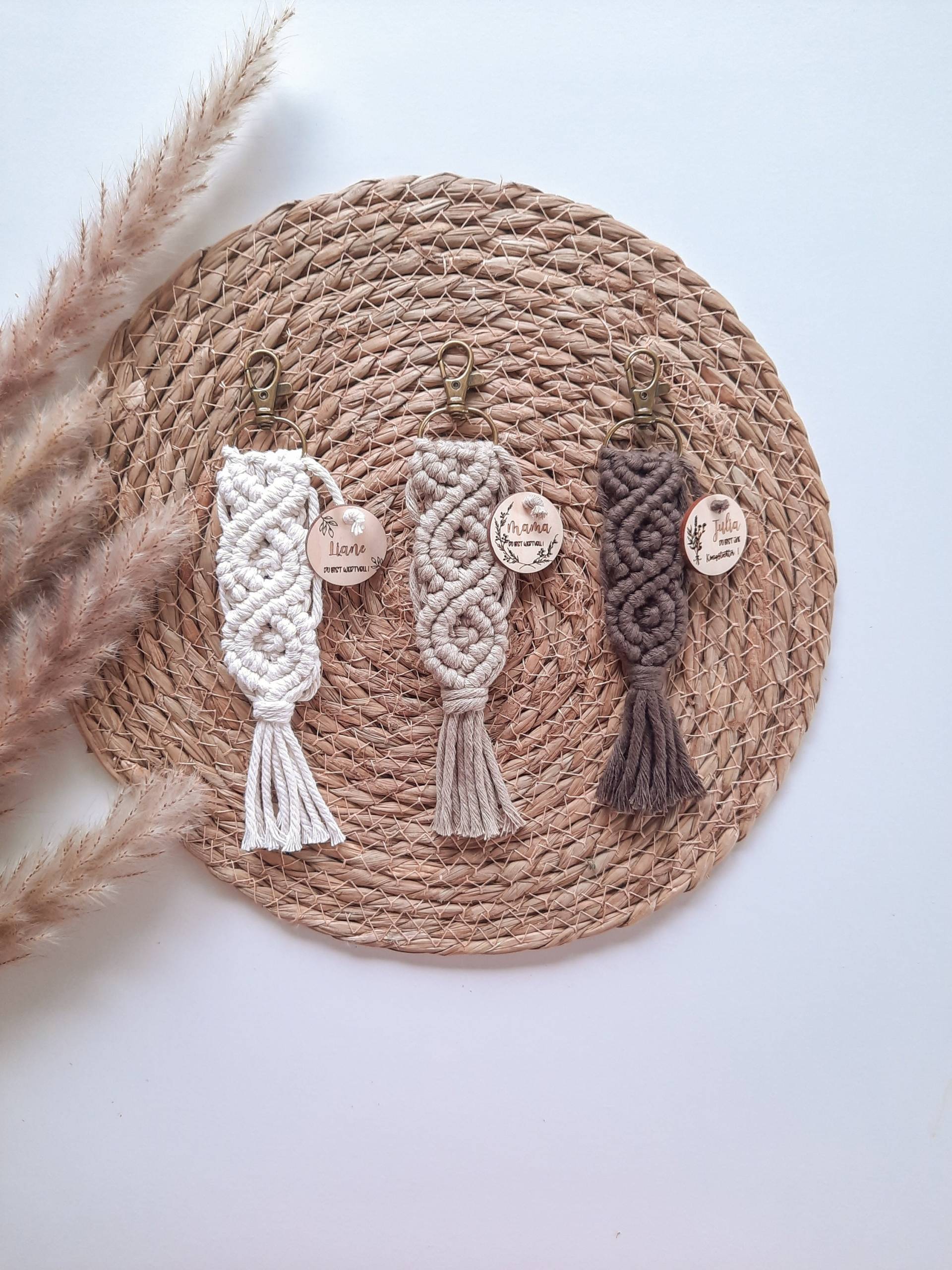 Schlüsselanhänger/Makramee Personalisiert Christlich Geschenkidee Schlüsselanhänger/Makramee Personalisiert Christlich Geschenkidee von Freudengeber