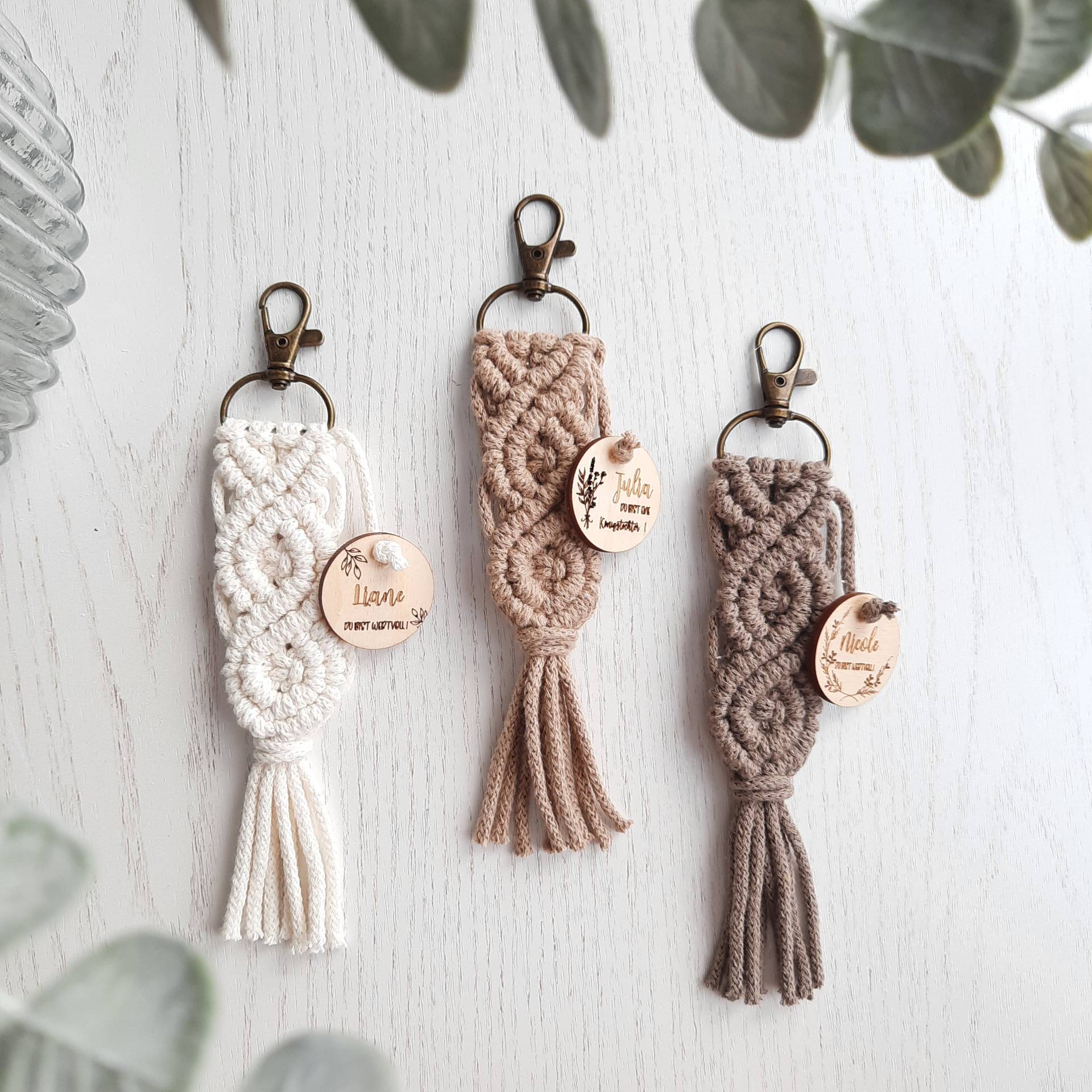 Schlüsselanhänger/Makramee Personalisiert Christlich Geschenkidee Schlüsselanhänger/Makramee Personalisiert Christlich Geschenkidee von Freudengeber