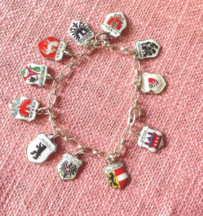 Bettelarmband Charms Anhänger Sammelarmband Silber 17 cm Lang Bettelarmband Charms Anhänger Sammelarmband Silber 17 cm Lang von FreudenhausvonSu