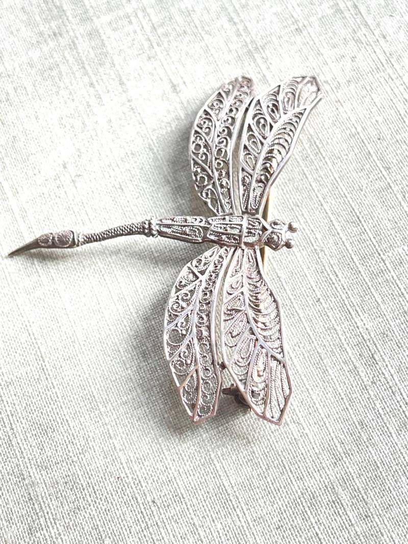 Libelle Silber Brosche Libelle Silber Brosche von FreudenhausvonSu