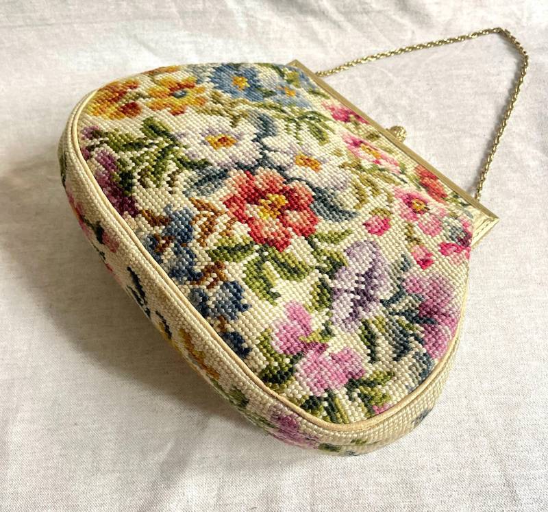Vintage Tasche Stickerei Gobelin Vintage Tasche Stickerei Gobelin von FreudenhausvonSu