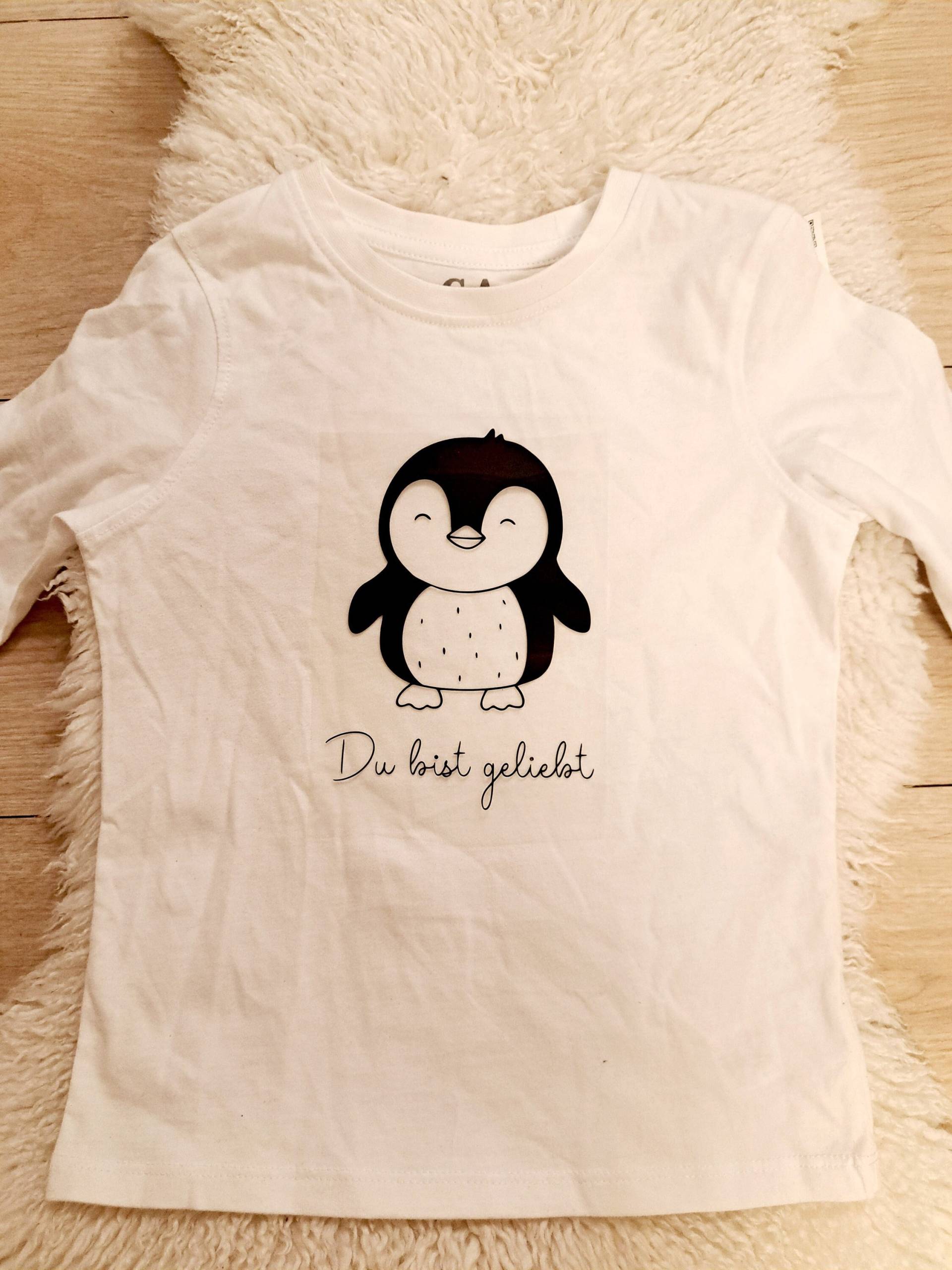 Bügelbild "Du Bist Geliebt" | Diy Accessoire Glaube Christlich Geschenk/ Kids/Kinder/Tshirt/Pullover/Pinguin/Tiere/Patches/ von FreueDich