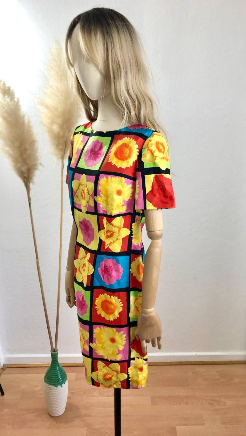 Vintage Laurel 90Er Kleid Etuikleid Bunt Farbenfroh Gr. 36/Us 4 von Freulein31