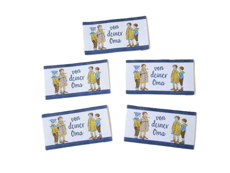 5 Webetiketten "Von Deiner Oma" Ca. 30x55 Mm Vorgefaltet 5 Webetiketten "Von Deiner Oma" Ca. 30x55 Mm Vorgefaltet von FreuleinStephi