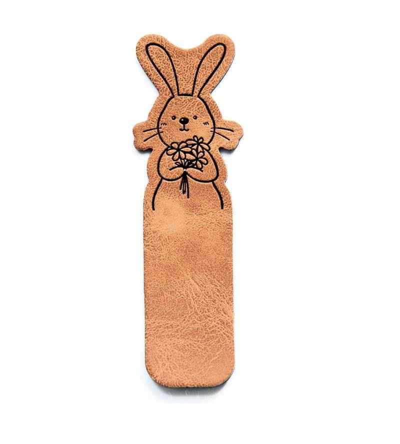 Knick-Label Aus Kunstleder - Bunny Ca. 81x24 Mm Knick-Label Aus Kunstleder - Bunny Ca. 81x24 Mm von FreuleinStephi