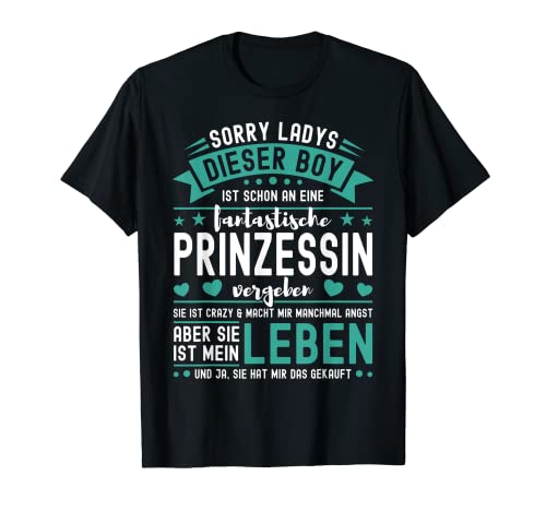 Sorry Ladys Dieser Boy Ist Vergeben T-Shirt von Freund & Ehemann - Paar Designs