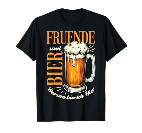 Freunde Bier Vatertag Lustig Saufen Kneipe Spaß Papa Männer T-Shirt von Freunde Bier Party Spruch Lustig Männer Geschenk