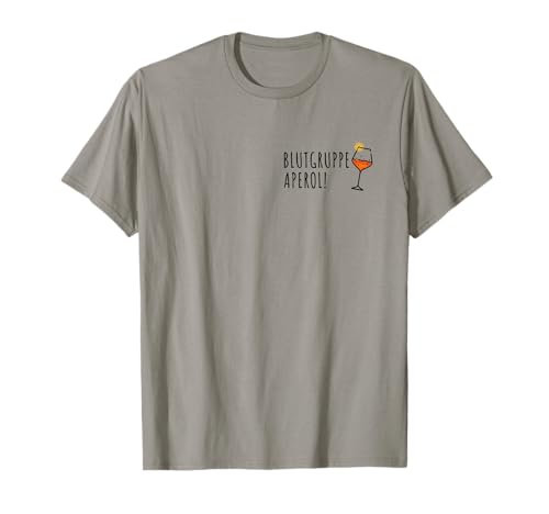 Freunde des Aperols Aperol Spritz Blutgruppe Aperol Party T-Shirt, Herren, Kurzarm, Grau, S Freunde des Aperols Aperol Spritz Blutgruppe Aperol Party T-Shirt, Herren, Kurzarm, Grau, S von Freunde des Aperols