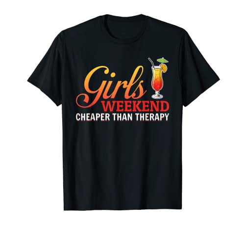 Girls Trip Therapie Wochenende Party Freundinnen T-Shirt Girls Trip Therapie Wochenende Party Freundinnen T-Shirt von Freundinnen Wochenende Junggesellin