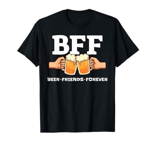 BFF Beer Friends Forever I Bier Geschenke Männer Partnerlook T-Shirt BFF Beer Friends Forever I Bier Geschenke Männer Partnerlook T-Shirt von Freundschaft JGA Beste Freunde I Geschenk Alkohol