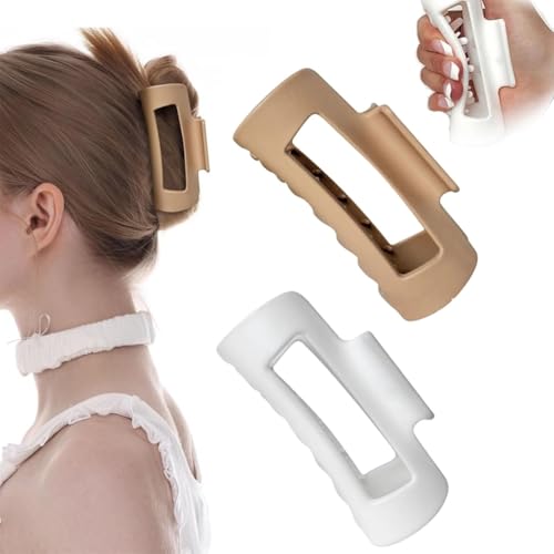 Mello Gummi-Haarklammer, quetschbare Silikon-Haarspangen, für Damen, Kopfhautsichere, weiche, gemütliche Clips, rutschfest, quadratisch, für dickes oder feines Haar, starker Halt, ganztägigen Komfort Mello Gummi-Haarklammer, quetschbare Silikon-Haarspangen, für Damen, Kopfhautsichere, weiche, gemütliche Clips, rutschfest, quadratisch, für dickes oder feines Haar, starker Halt, ganztägigen Komfort von Frewac