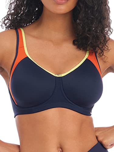 Freya Damen Sonic Bügel Sport-BH, Blickdicht, Navy Spice, 80F von Freya