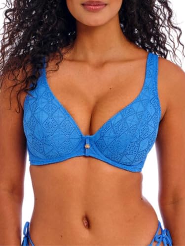 Freya - Badeanzug-Oberteil mit Halstuch, Nomad Nights Atlantic – 100I, blau von Freya