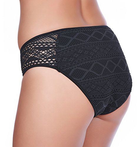 Freya Sundance Damen-Badehose, gehäkelt, Hipster (3976), Schwarz, L von Freya