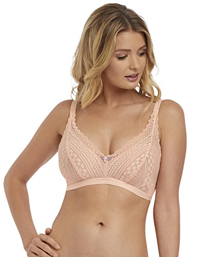 Freya Damen Daisy Soft Plunging Lace Bralette Plunge-BH, Blush, Medium von Freya